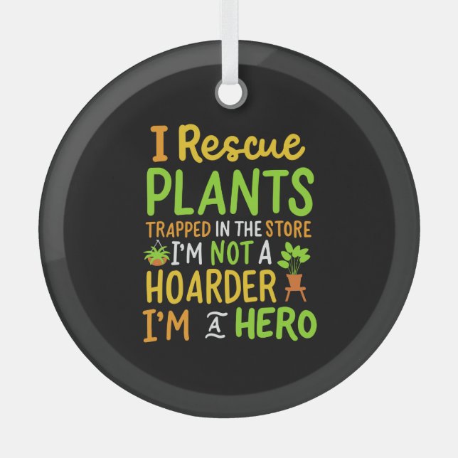 Gärtnergärtner Ornament Aus Glas (Vorderseite)