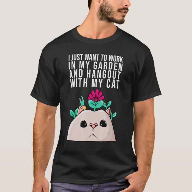 Gärtnerinnen Pflanze T-Shirt (Vorderseite)