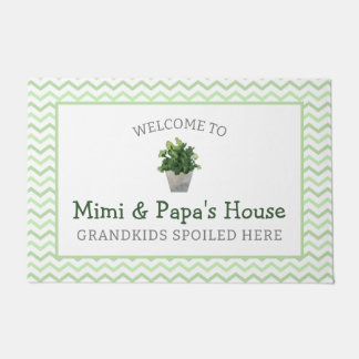 Gärtnerkinder verwöhnt hier Großeltern Fußmatte