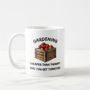 Gärtnern billiger als Therapie Funny Gardens Kaffeetasse