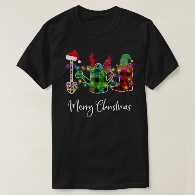 Gärtnern Frohe Weihnachten Shirt T - Shirt (Design vorne)