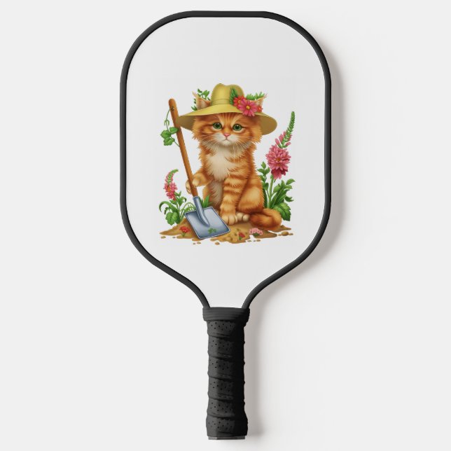 Gärtnern mit Katzen Pickleball Schläger (Vorderseite)