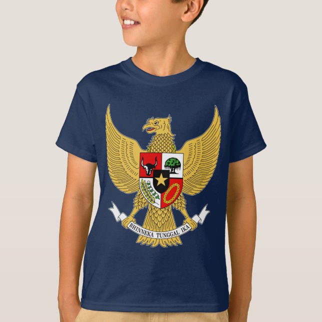 Garuda Pancasila, t bewaffnet Indonesien, T-Shirt (Vorderseite)