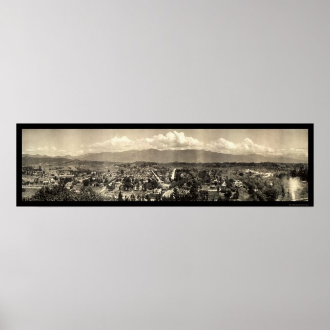 Garvanza Los Angeles Foto 1910 Poster (Vorne)