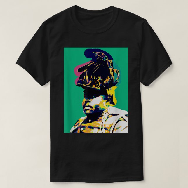 Garvey Pan African Pop Art Marcus Schwarzer  T-Shirt (Design vorne)