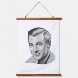 Gary Cooper Wandteppich Mit Holzrahmen