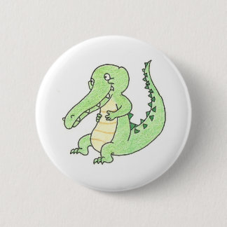 Gary der Alligatorknopf Button