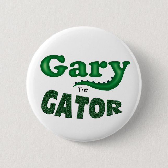 Gary der Alligatorlogoknopf Button (Vorderseite)