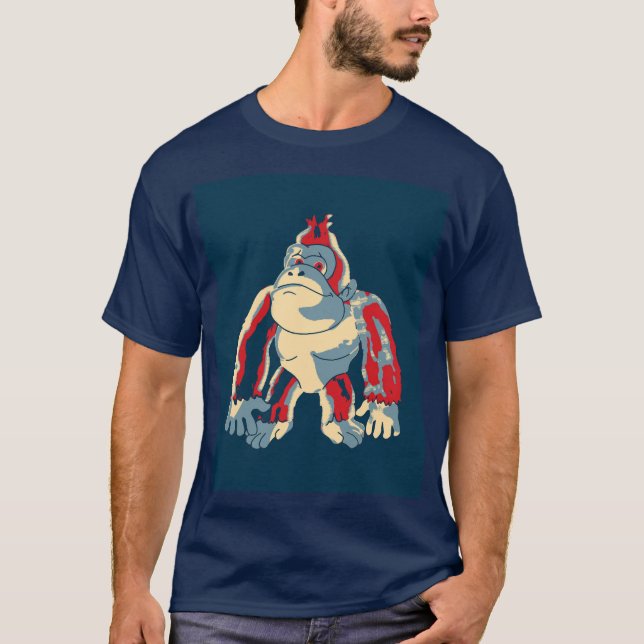 Gary der Gorilla als Präsident  T-Shirt (Vorderseite)
