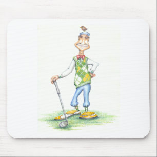 Gary die GolfspielerMausunterlage Mousepad