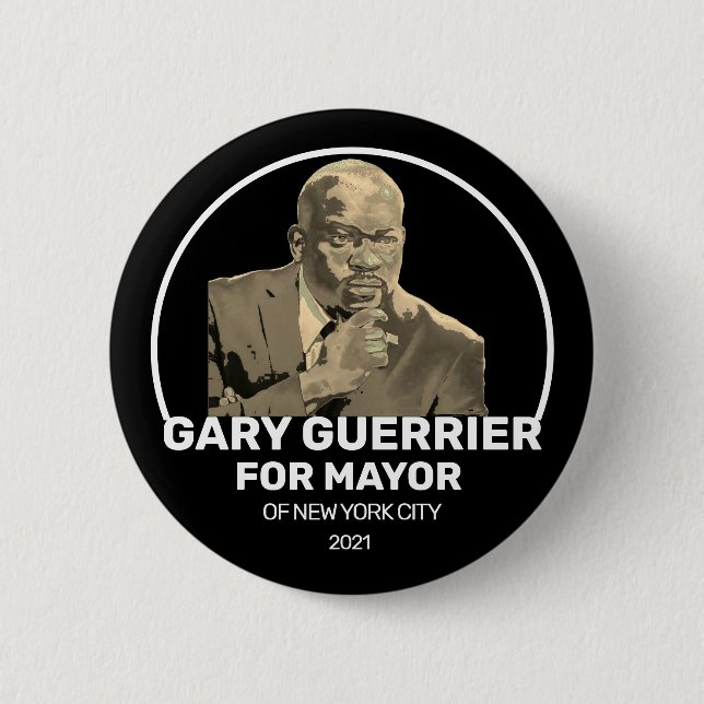 Gary Guerrier für NYC Mayor 2021 Button (Vorderseite)