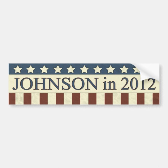 Gary Johnson 2012 Autoaufkleber (Vorne)