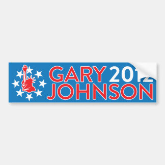 Gary Johnson 2012 Autoaufkleber