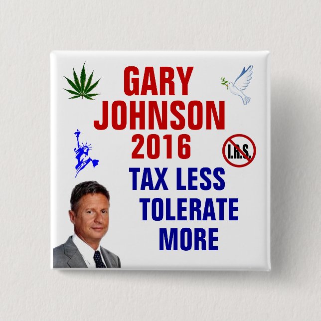 Gary Johnson 2016 Button (Vorderseite)