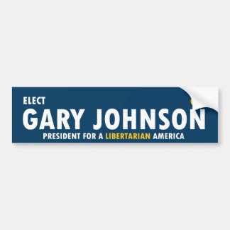 Gary Johnson für Präsidenten 2016 Liberalist Autoaufkleber