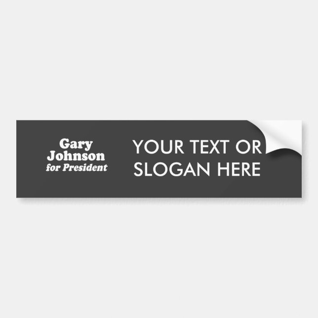 GARY JOHNSON FÜR PRÄSIDENTEN AUTOAUFKLEBER (Vorne)