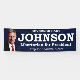 Gary Johnson für Präsidenten Banner