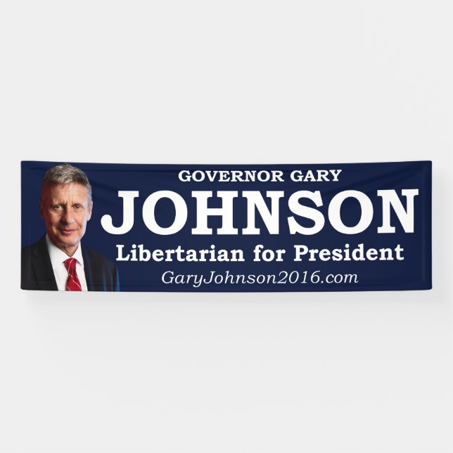 Gary Johnson für Präsidenten Banner