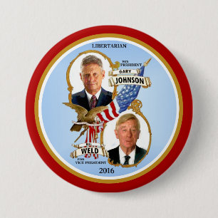 Gary Johnson für Präsidenten Button
