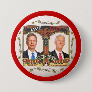 Gary Johnson/Jim-Grau im Jahre 2012 Button