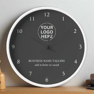Gary Logo l Business Office - Grau Uhr