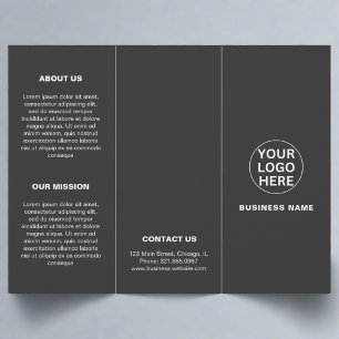 Gary logo l Business Promotion Trifold Broschüre