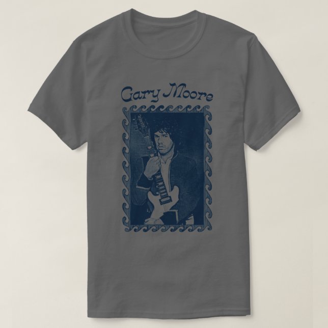 Gary Moore Irish Guitarist Design T-Shirt (Design vorne)