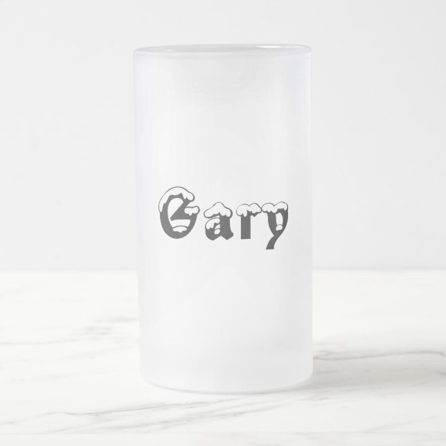 Gary-Name Art-Mattierte Tasse (Mittel)