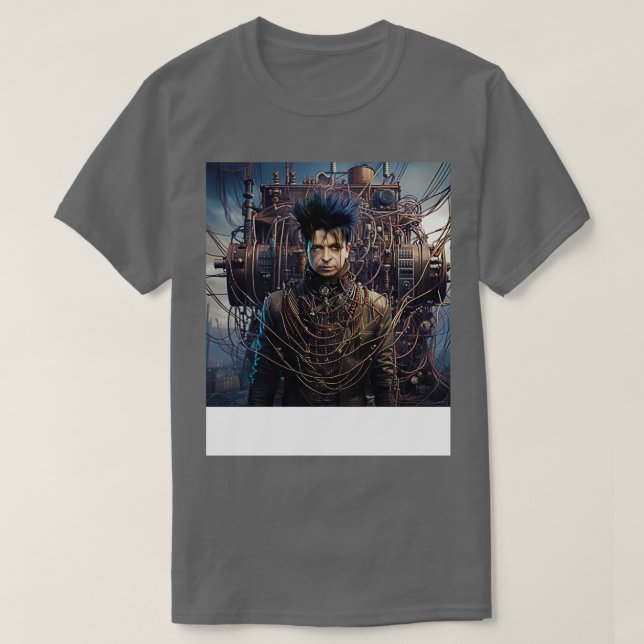 Gary Numan Steampunk TShirt (Design vorne)