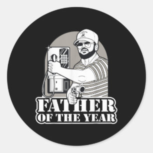 Gary Plauche Shirt Vater des Jahres Gary Plauche Runder Aufkleber