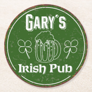 Gary´s Irish Pub Runder Pappuntersetzer