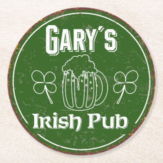 Gary´s Irish Pub Runder Pappuntersetzer