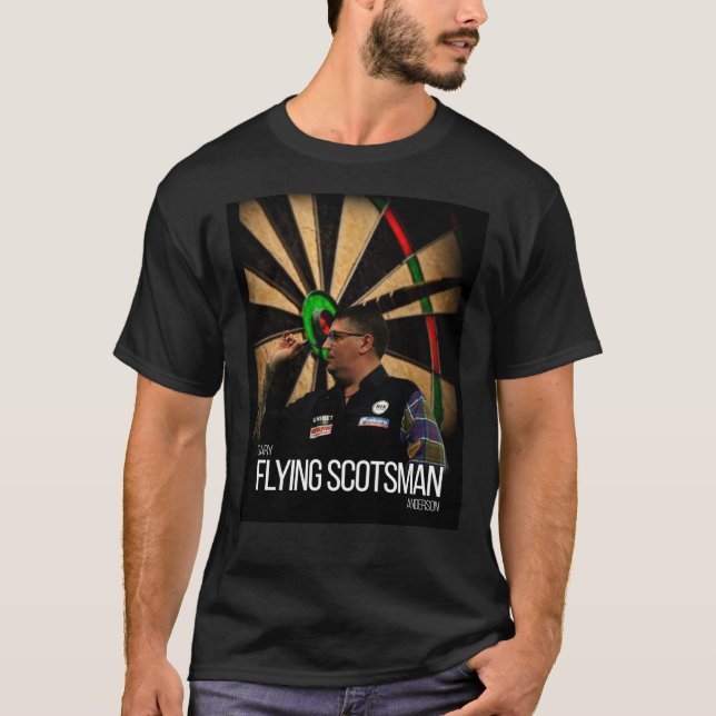 Gary The Flying Scotsman Anderson Darts Graphic T- T-Shirt (Vorderseite)