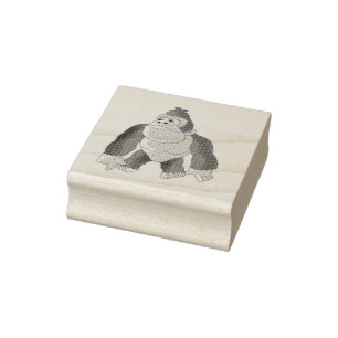 Gary the Gorilla Gummistempel