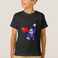 Gary the Gorrila in seinem Superhelden Custume