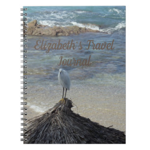 Garza Blanca an der Küste Sand und blauen Ozean. Notizblock