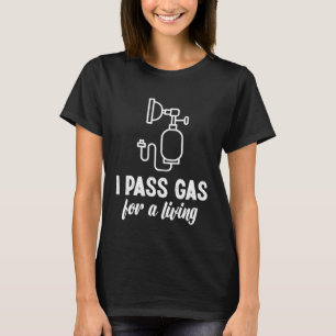 Gas ablassen um zu leben Anästhesist Anästhesie T-Shirt