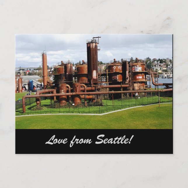 Gas bearbeitet Park-Seattle-Postkarte Postkarte (Vorderseite)