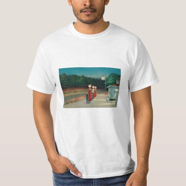 Gas - Edward Hopper T-Shirt (Vorderseite)