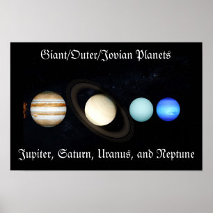 Gas Giant Jovian Planets Poster