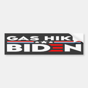 GAS HIKE BIDEN AUTOAUFKLEBER