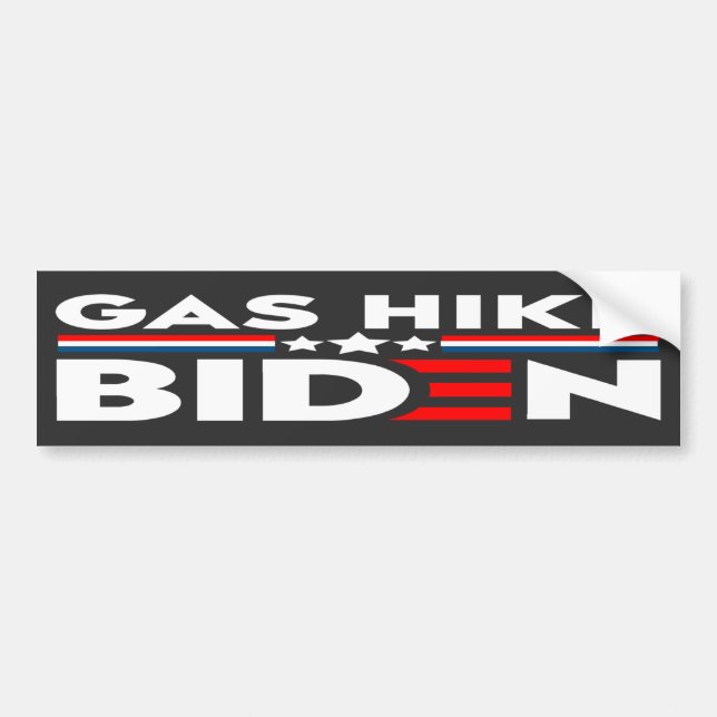 GAS HIKE BIDEN AUTOAUFKLEBER (Vorne)