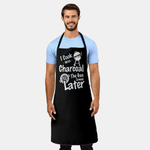 Gas kommt später große schwarze Schürze