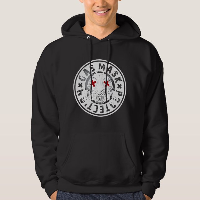 GAS_MASK_PROTECTION HOODIE (Vorderseite)
