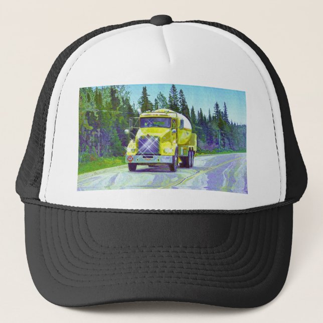 Gas Tanker Highway Driving Trucker Hat Series Truckerkappe (Vorderseite)