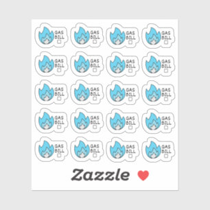 Gas Utility Bill Mini Budgeting Bujo Plananner Aufkleber