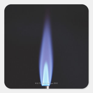 Gasbrenner Quadratischer Aufkleber