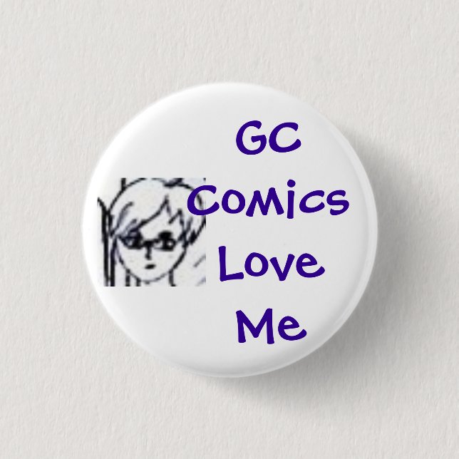 GASCHROMATOGRAPHIE Comic-Liebe ich Button (Vorderseite)