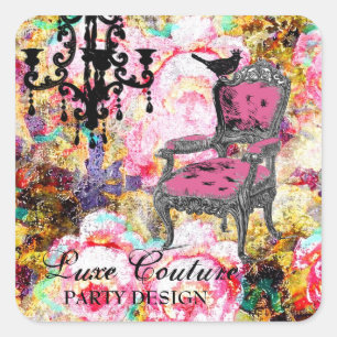 GASCHROMATOGRAPHIE fabelhaft französische schäbi Quadratischer Aufkleber