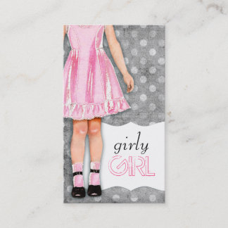 GASCHROMATOGRAPHIE | Girly Mädchen-Puppen-Rosa Visitenkarte